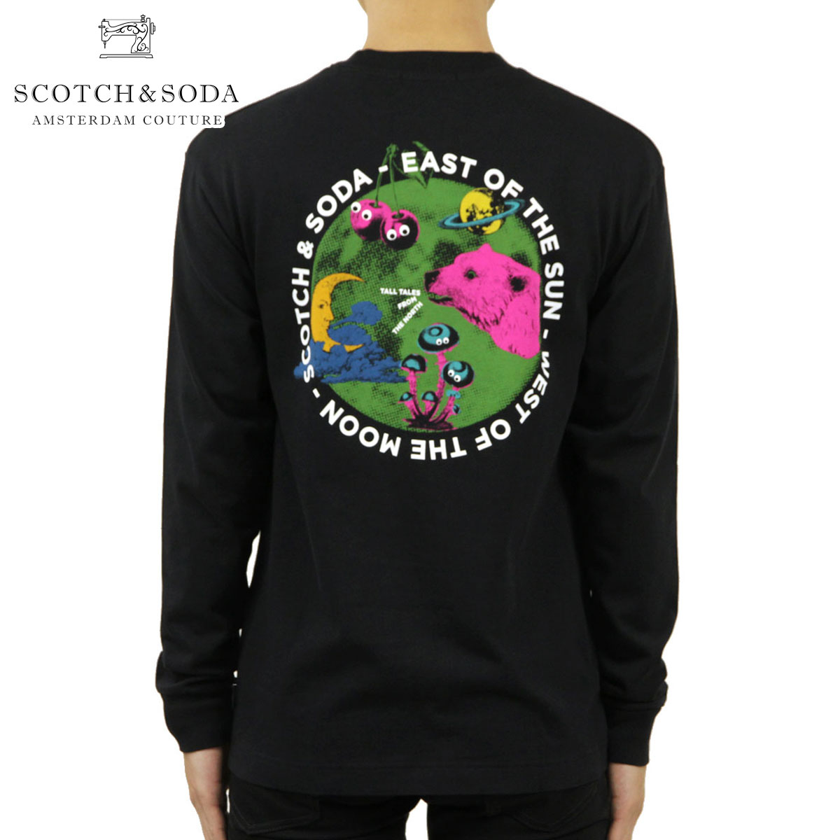 かわいい新作 スコッチアンドソーダ ロンt メンズ Scotch Soda クルーネックtシャツ ヘビーウェイト長袖tシャツ Cotton Jersey Longsleeve Artwork Tee M 0008 08 Black ブランド品セレクトショップ Mixon 限定価格セール Www Porsche Com Mk