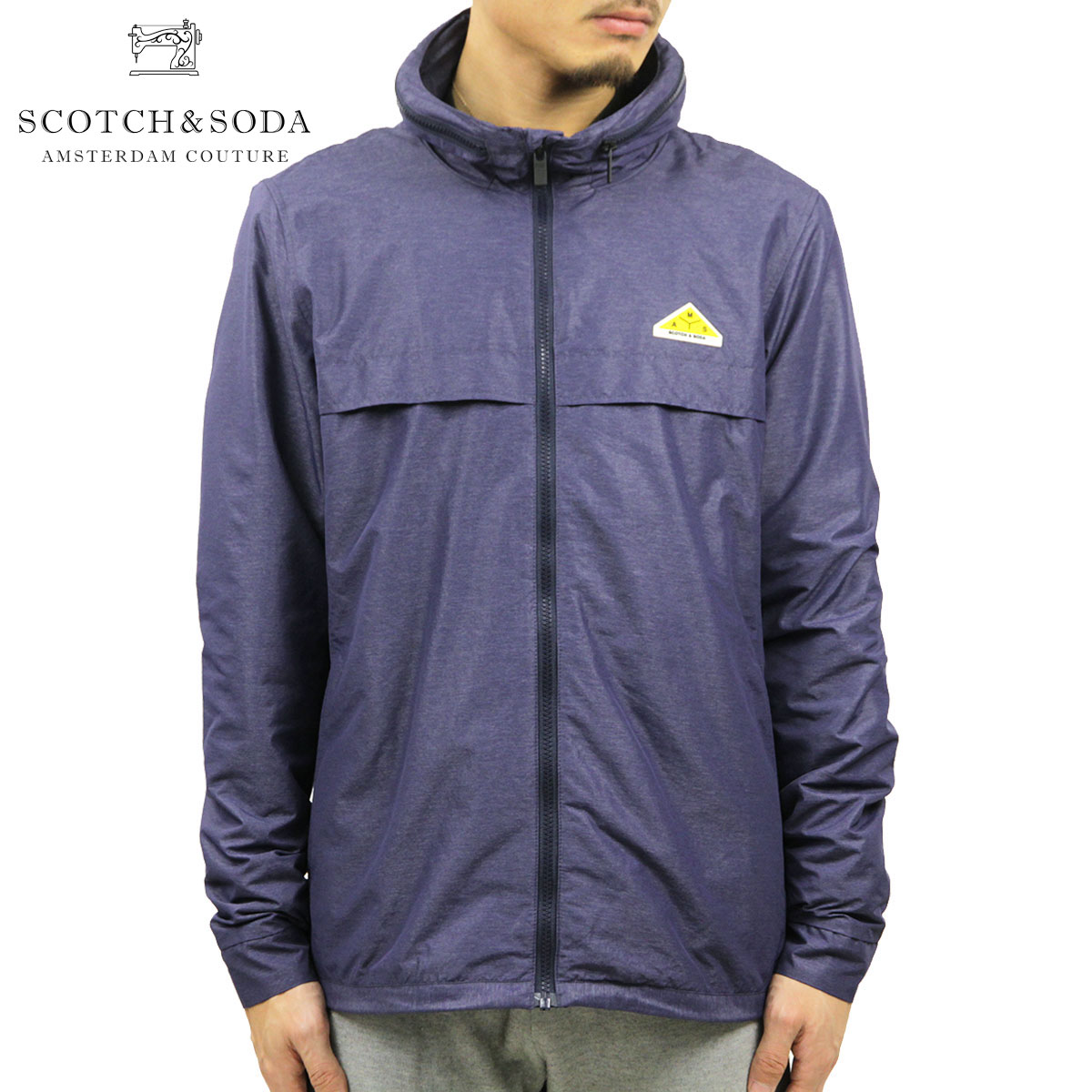 国内外の人気 スコッチアンドソーダ アウター メンズ Scotch Soda ジャケット ナイロンジャケット フード付きジャケット Nylon Parkway Hood Sporty Jacket D 0421 78 Navy Melange 未使用品 Porsche Com Mk