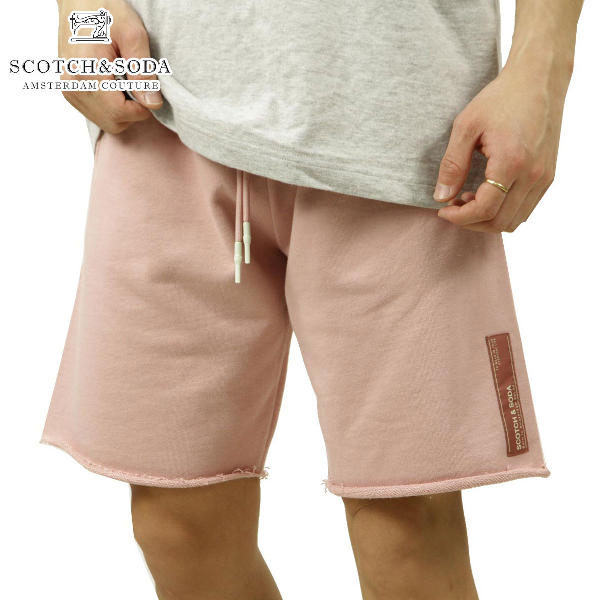 スコッチアンドソーダ ボトムス メンズ 置き目売りわたす店 SCOTCH＆SODA スウェットハーフパンツ SEASONAL FIT - CLASSIC ORGANIC COTTON FELPA SHORT 160747 1139 32513 12 MAUVE 父の日 差し上げ物 ラッピング