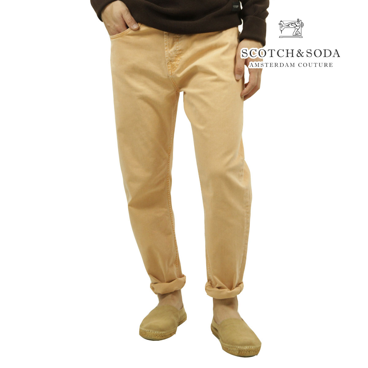 【ポイント10倍 4/4 20:00～4/10 1:59】 スコッチアンドソーダ メンズ ジーンズ 正規販売店 SCOTCH＆SODA ボトムス デニム ジーパン DEAN - SUMMER GARMENT DYE COLOURS PANT 164095 4230 PINK HORIZON