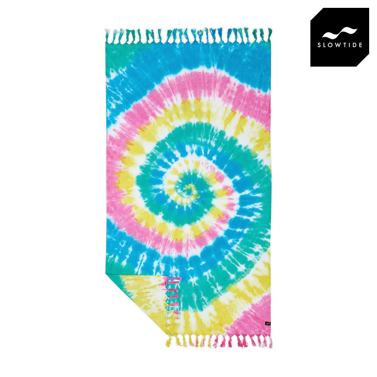 スロウタイド メンズ レディース ビーチタオル 正規販売店 SLOWTIDE ビーチタオル バスタオル フリンジ付き WILLOW BEACH BATH TURKISH TOWEL ST1004 MULTI 6,098円