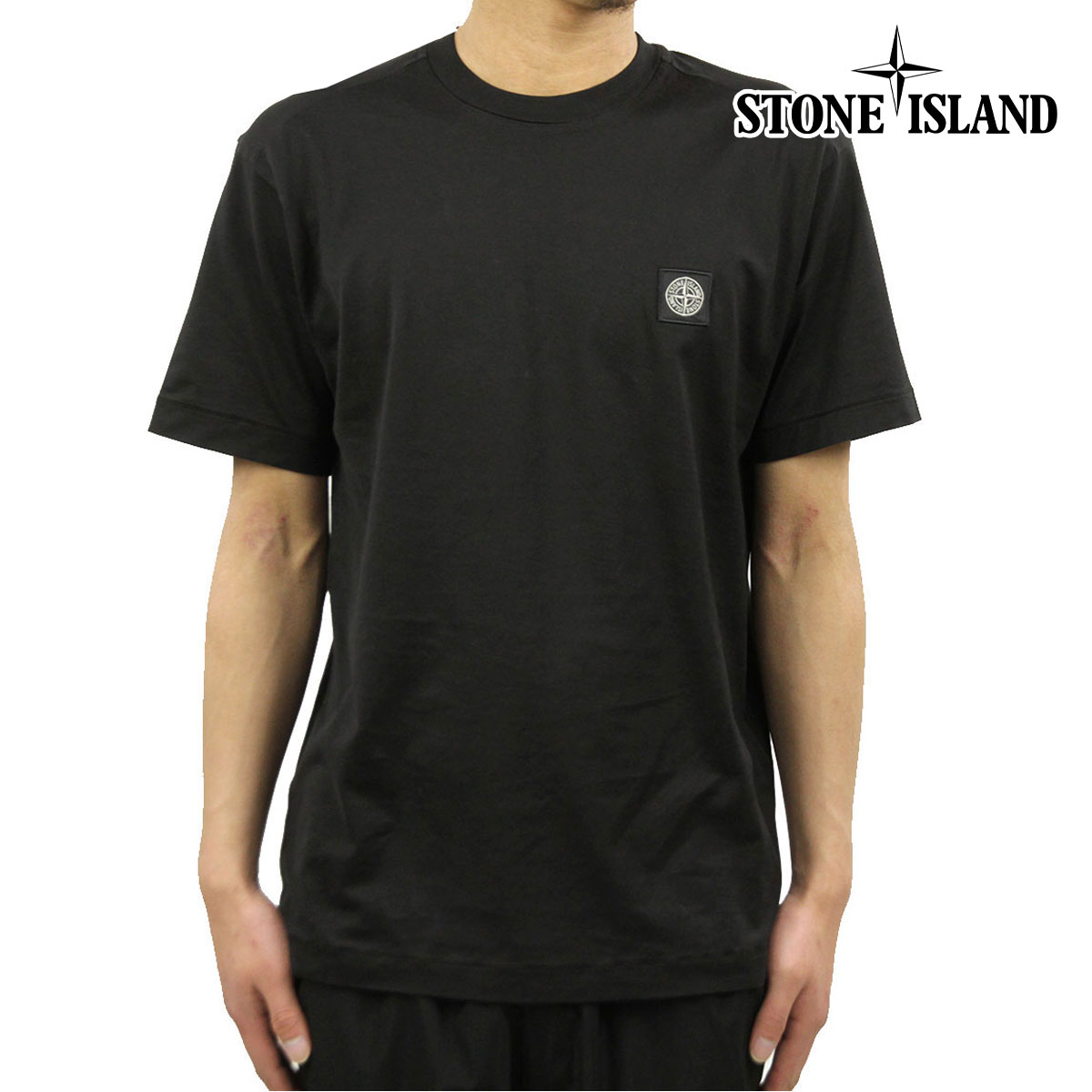 【ポイント10倍 7/19 20:00~7/26 1:59】 ストーンアイランド Tシャツ メンズ 正規品 STONE ISLAND 半袖Tシャツ 60/2 COTTON JERSEY SHORT SLEEVE T-SHIRT 2100039 S0013 V0029 BLACK|ブランド品セレクトショップ MIXON