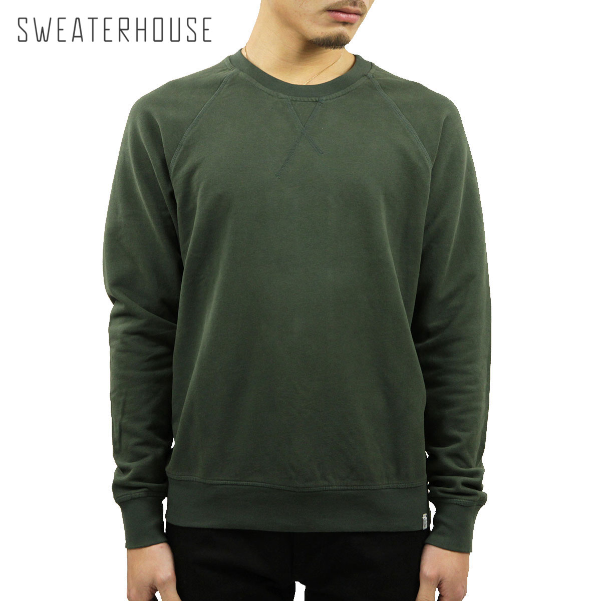 手数料安い セーターハウス スウェット メンズ Sweaterhouse トレーナー クルーネック Crew Neck Fleece Khaki 1sw1631 003 ブランド品セレクトショップ Mixon 人気特価激安 Www Ceao Com Ar