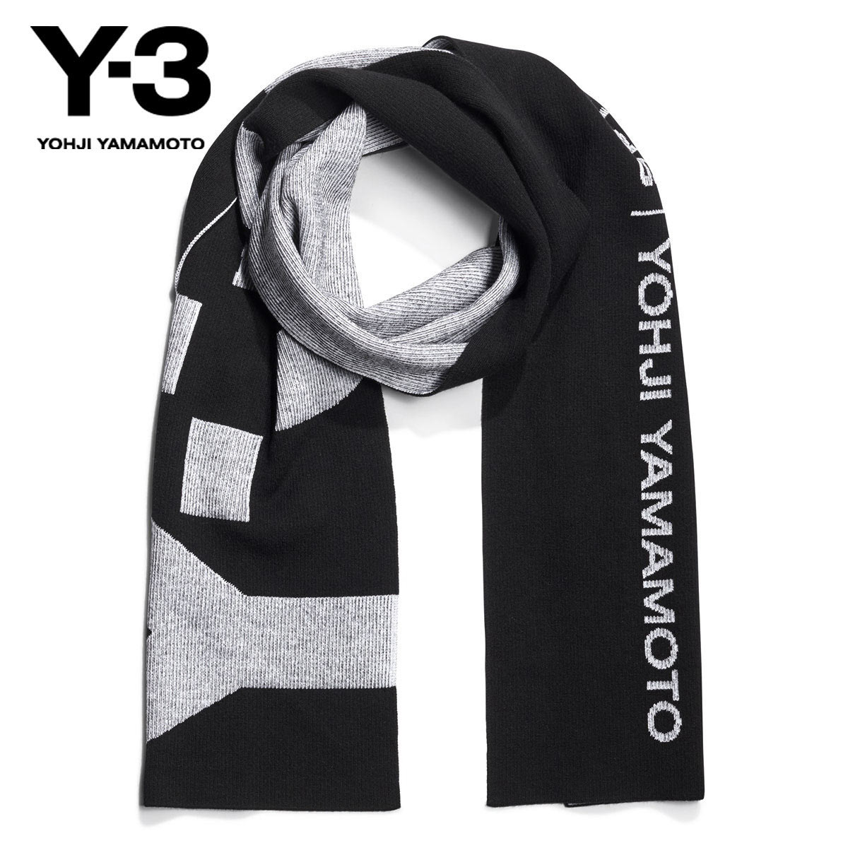 Y-3 × Adidas YOHJI YAMAMOTO ヨウジヤマモト マフラー 楽天市場】Y-3 ワイスリー マフラー スカーフ BLACK/ブラック Y