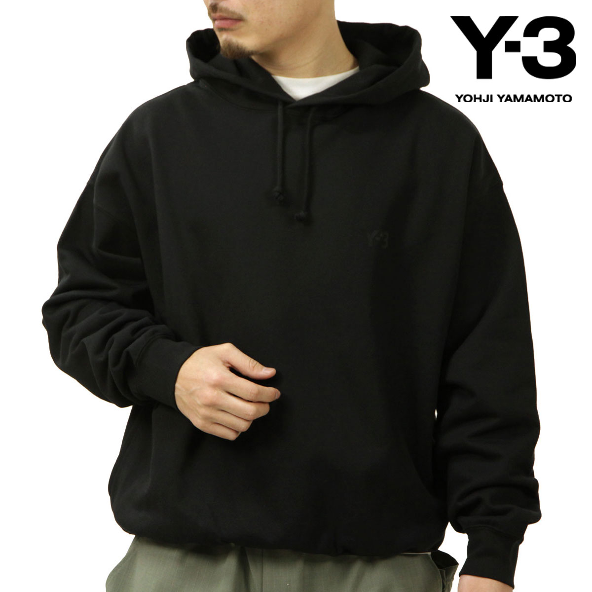【ポイント10倍 7/19 20:00～7/26 1:59】 ワイスリー メンズ パーカー 正規品 Y-3 プルオーバー ロゴ フーディー FL HOODIE BLACK KA3112｜ブランド品セレクトショップ MIXON