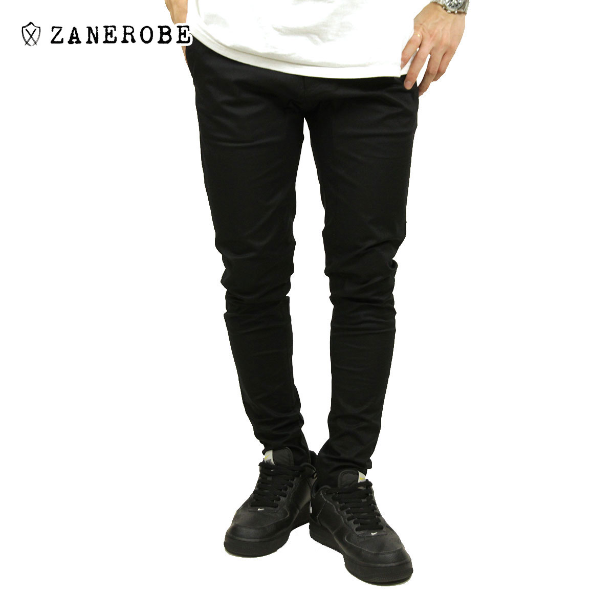 ゼンローブ チノズボン下 メンズ 置き目売りわたす店 ZANEROBE ゴルフ打つこと ボトムス GOLFSHOT CHINO PANT BLACK 702-RSP 父の日 差し上げ物 ラッピング
