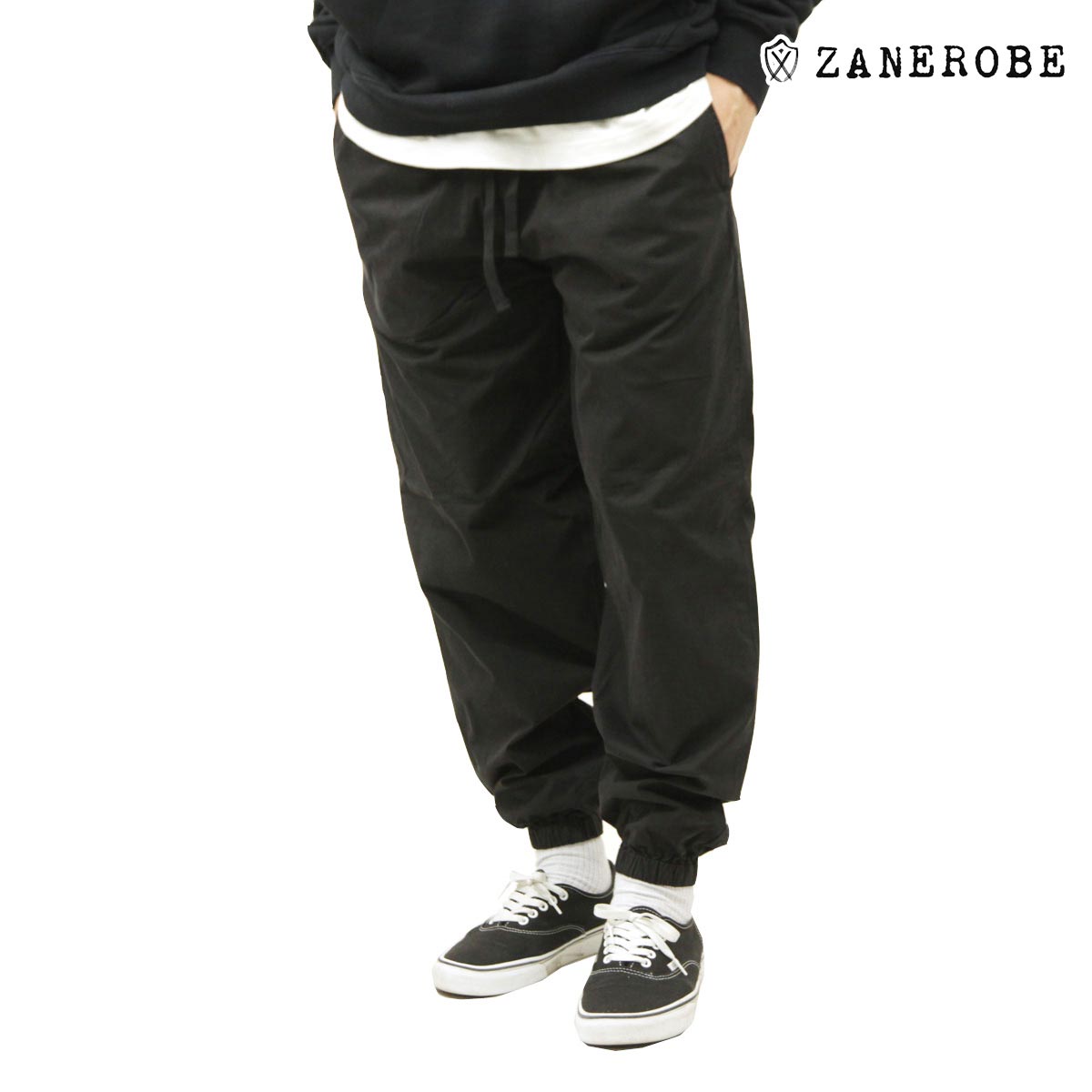 10%OFFクーポンセール 【利用期間 7/19 20:00~7/26 1:59】 ゼンローブ ジョガーパンツ メンズ 正規販売店 ZANEROBE ボトムス ゼファー ZEPHYR JOGGER PANTS 715-DEL GD BLACK|ブランド品セレクトショップ MIXON