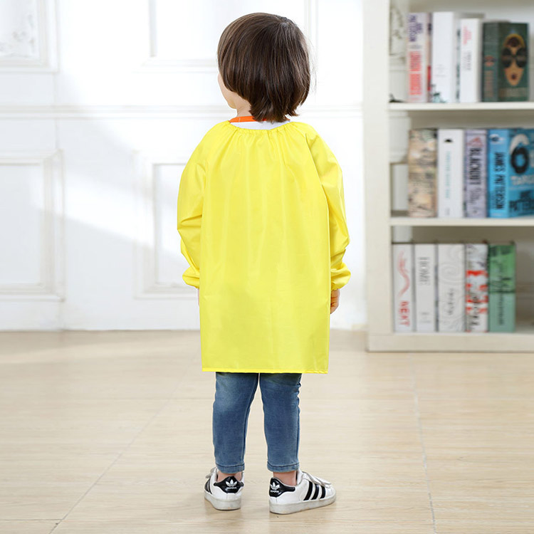 市場 送料無料 子供スモック エプロン 長袖スモック お絵描き 給食 長袖エプロン 女の子 ロング丈 子供用 防水 ブラウス キッズスモック 男の子