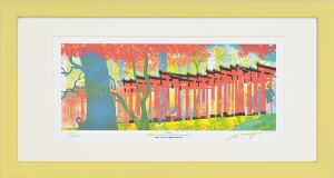 【はりたつお】 「KAEDE 美しい変化」 絵画 アートパネル インテリア 額装品 プレゼント 400×200