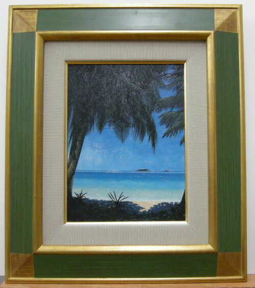 楽天市場】中島達幸 「 青い海のエーゲ海 」 油絵 ・ 油彩画 SM