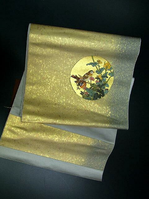 楽天市場】最大80％off◇正絹西陣名古屋帯◇黒地に達磨柄no118