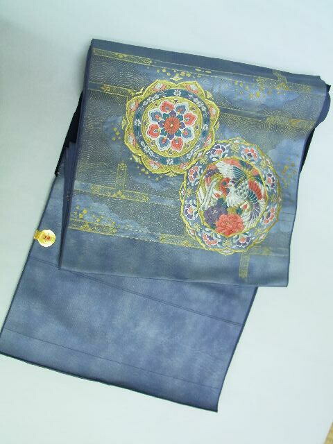 楽天市場】最大80％off◇正絹西陣名古屋帯◇黒地に達磨柄no118