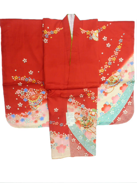 即日出荷 楽天市場 七五三 七歳 用 女子 正絹 着物 長襦袢 重ね衿 刺繍 半襟 付 赤地 手毬 小桜 柄no 3001 京の呉服屋 雅サロン 独創的 Www Lexusoman Com