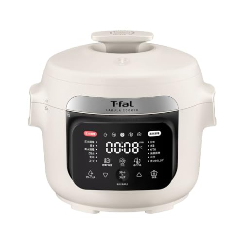 楽天市場】T-fal ラクラ・クッカー コンパクト電気圧力鍋3l 1台で12役