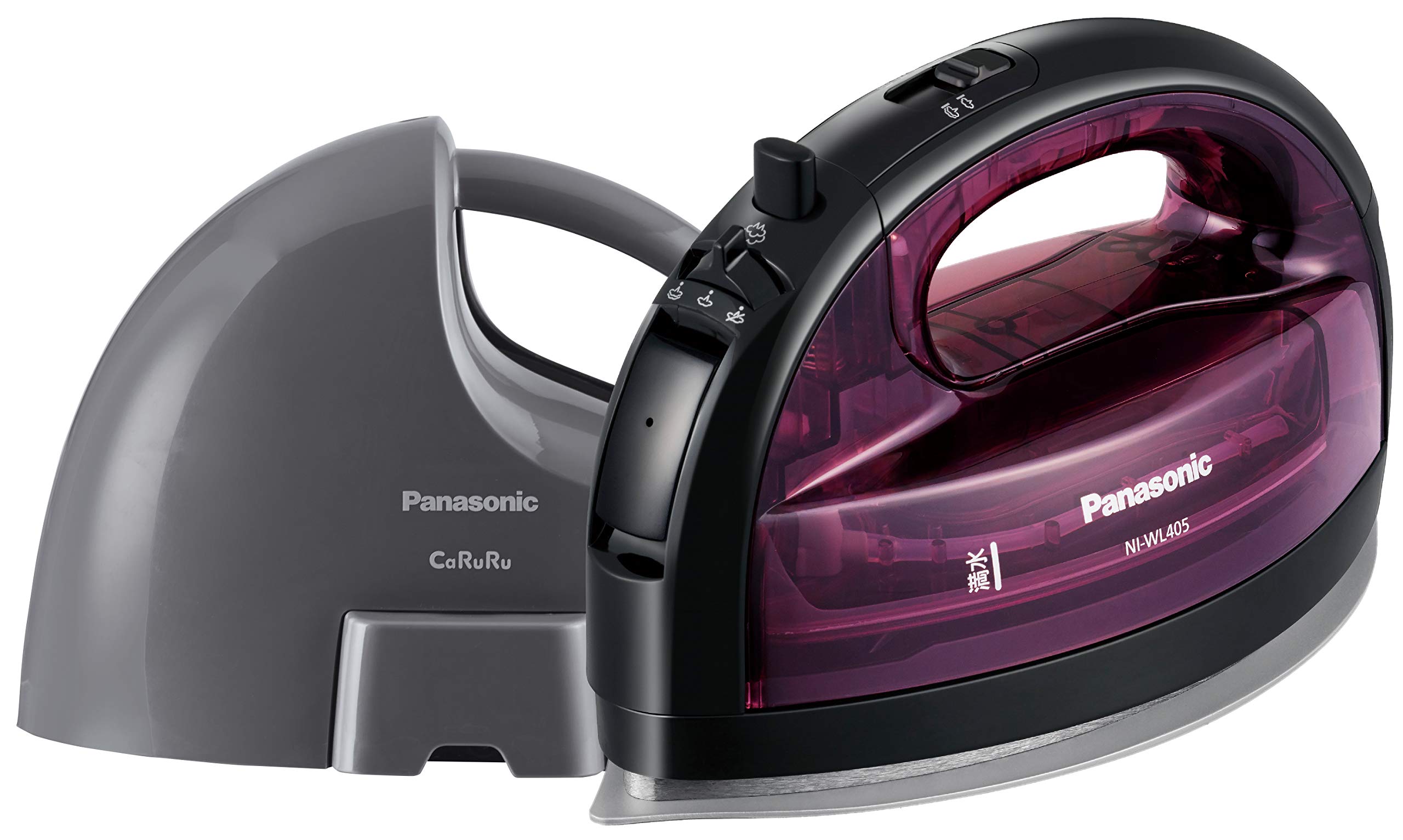 楽天市場】パナソニック コードレススチームWヘッドアイロン ピンク NI