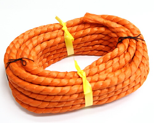 楽天市場】【カット販売】和太鼓用クレモナロープ 8mm オレンジ
