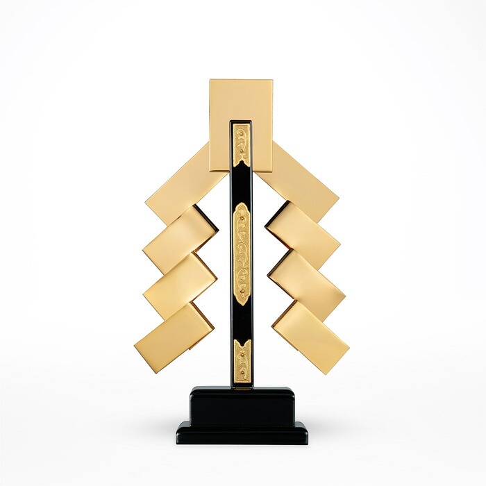 楽天市場】【 伊勢 宮忠 】【 白木御幣 金 5寸 】幅6.8cm 奥行き2.7cm