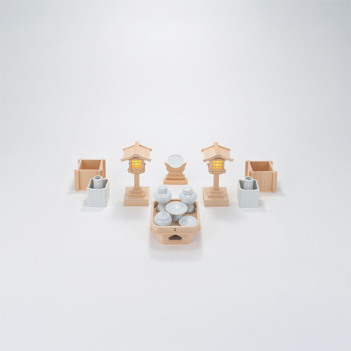 【 伊勢 宮忠 】【神具セット】 神具ハーフセット(小)|神棚 神具 製造販売 伊勢 宮忠