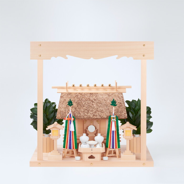 【 伊勢 宮忠 】【 神棚 セット 】 K-3+敷板(中)+雲板(中)+神具フルセット|神棚 神具 製造販売 伊勢 宮忠