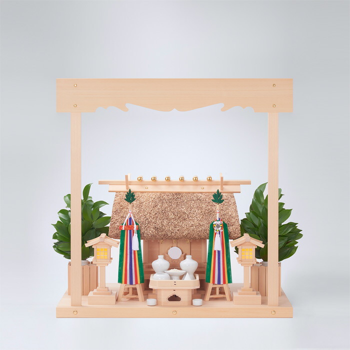 【 伊勢 宮忠 】【 神棚 セット 】 K-3'+敷板（中）+神具フルセット 108,450円