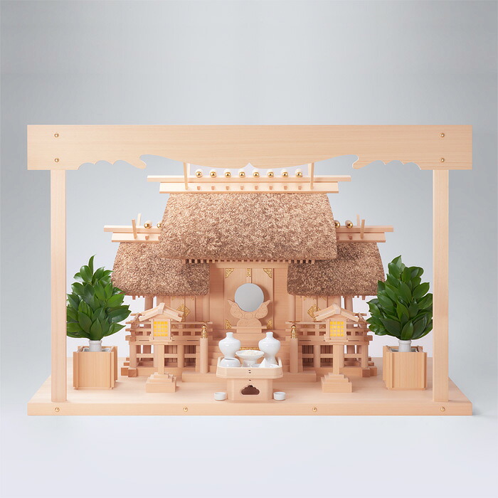 【 伊勢 宮忠 】【 神棚 セット 】 K-4+敷板（特特大）+雲板（特特大）+神具ハーフセット｜神棚 神具 製造販売 伊勢 宮忠