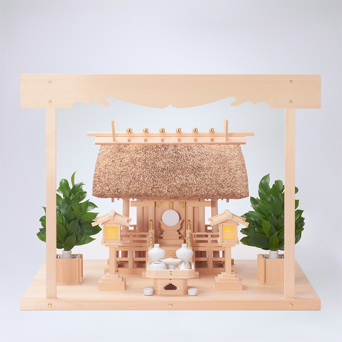 【 伊勢 宮忠 】【 神棚 セット 】 K-8+敷板（特大）+雲板（特大）+神具ハーフセット