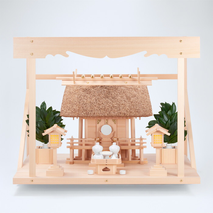 【 伊勢 宮忠 】【 神棚 セット 】 K-2+神棚板（特大）+雲板（特大）+神具ハーフセット｜神棚 神具 製造販売 伊勢 宮忠