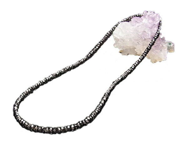 ネックレス ブラックスピネル φ4 40cm