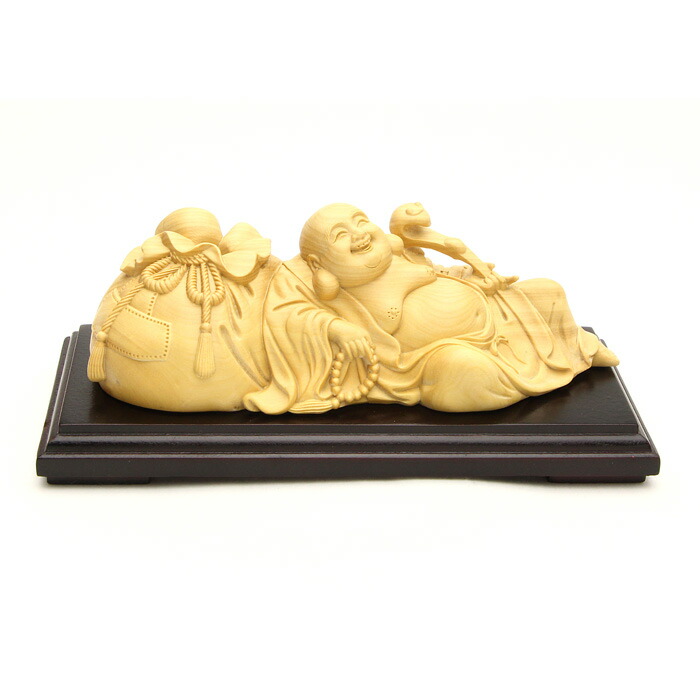 楽天市場】【 伊勢 宮忠 】【 木彫 招福布袋 No.4 】幅8.4cm 奥行き5cm