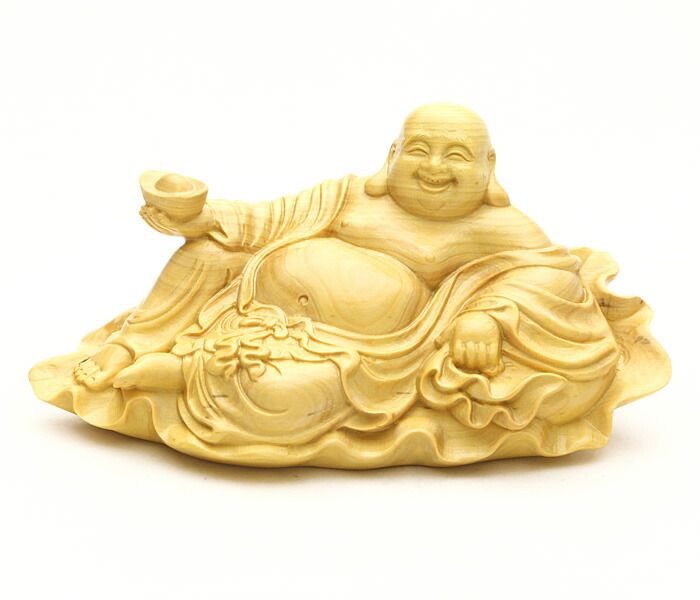 楽天市場】【子宝】【金運招福】布袋様 木彫り 福の神 縁起物一刀彫