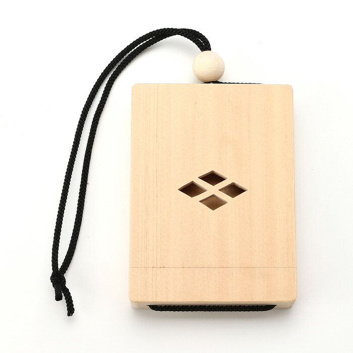 【 伊勢 宮忠 】【 お守りホルダー（菱形） 】全長28cm 幅7.5cm 高さ10cm 厚さ1.9cm お守り お守り入れ 御守 ホルダー 菱形 アクセサリー
