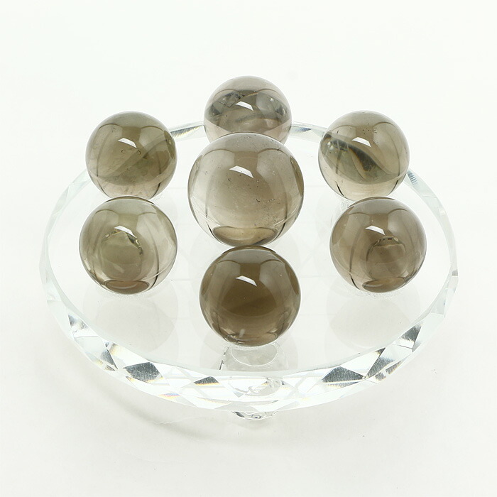 楽天市場 天然石決算sale ポイント10倍 風水 スモーキークォーツ 丸玉 七星陣 No 21 神棚 神祭具 宮忠 楽天市場支店