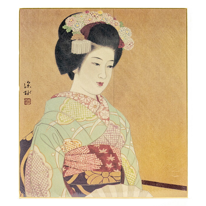 楽天市場】倉田冨美「 舞妓 」 日本画 F4 ( 4号 )【中古】 : 内田画廊