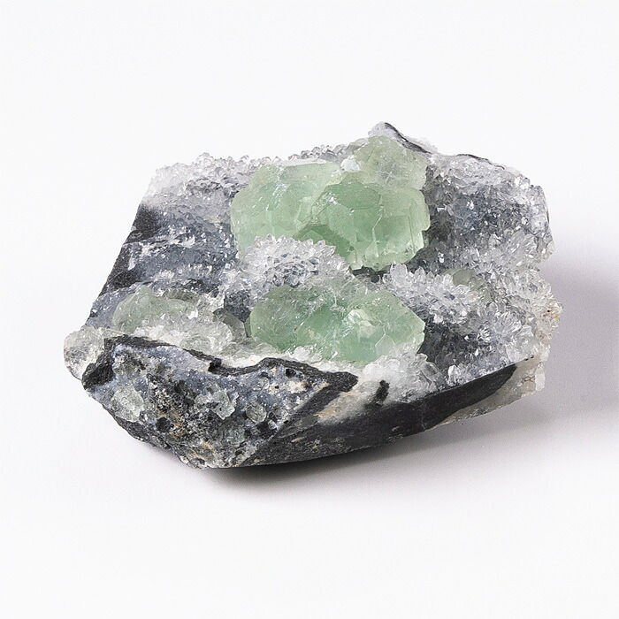 【天然石決算SALE】【ポイント10倍】 水晶 原石 フローライト付き水晶 （中国 福建省産） No.131｜神棚 神具 製造販売 伊勢 宮忠