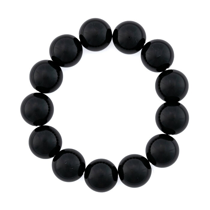 モリオン ブレスレット （黒水晶） 16mm 13玉 （アソート） No.10 《鑑別書付》 24,211円