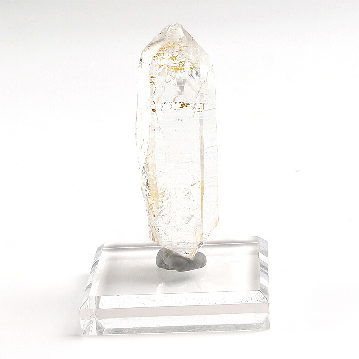 水晶 単結晶 （ヒマラヤ ガネッシュヒマール産） アクリル製台付 No.86