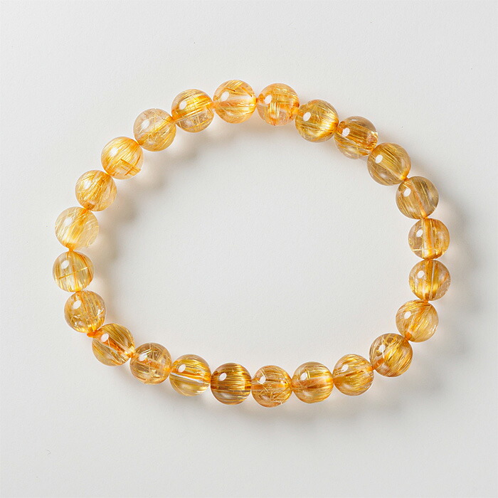 ルチルクォーツ ブレスレット SA （ブラジル産） 8mm 24玉 No.126 86,515円
