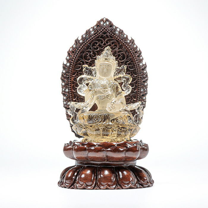 楽天市場】〔D433-11〕超透明 シトリン 観音 観音様 観音菩薩 彫刻