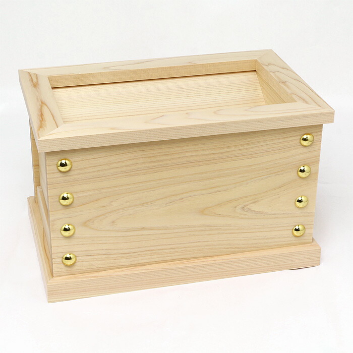 【 伊勢 宮忠 】【 小型賽銭箱 桧 1尺 （内祭用） 】幅32cm 奥行き20cm 高さ20cm 神棚 神具 神社 調度品 小型 ミニ 賽銭箱 さい銭箱 さい錢 貯金箱｜神棚 神具 製造販売 伊勢 宮忠
