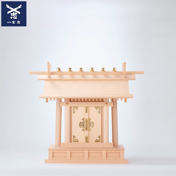 楽天市場】【 伊勢 宮忠 】【 神棚 板葺一社宮 C型 中 低〈I-22