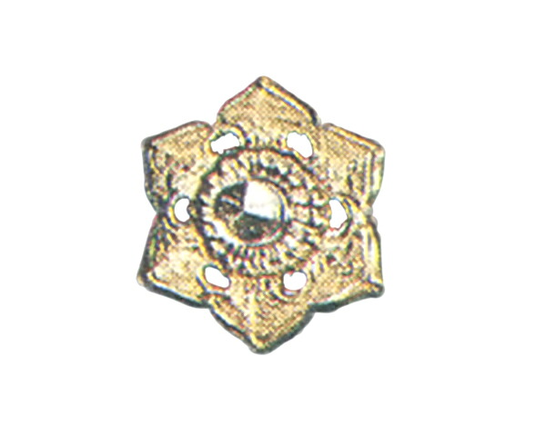 神棚 金具 【 六葉金具 銅地本金鍍金 5寸5分 】