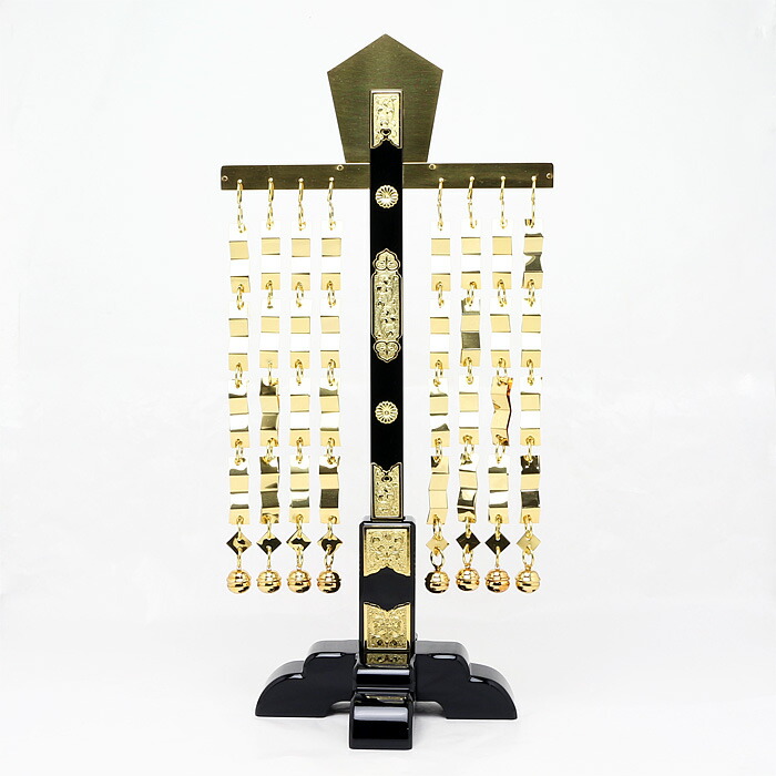【 伊勢 宮忠 】【 金幣 釣下げ型筒型十字台 串高45cm 】総高60cm 足長21cm 神棚 神具 お祓い|神棚 神具 製造販売 伊勢 宮忠