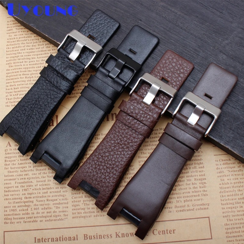 【送料・関税込】DIESEL ゴム引きレザーリバーシブルベルト Men's Reversible belt in matte and shiny leather | Diesel