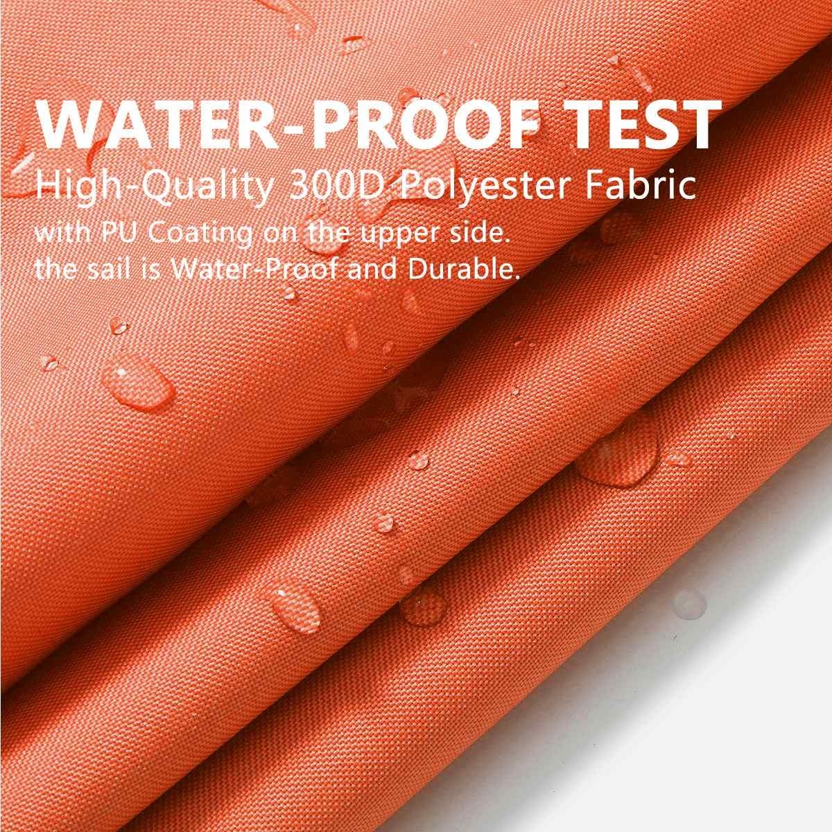 お取り寄せ タープ 庭 日よけ サンシェード 目隠し おしゃれ 三角形 紫外線 丈夫 オレンジ 3x3x4 3 M Butlerchimneys Com