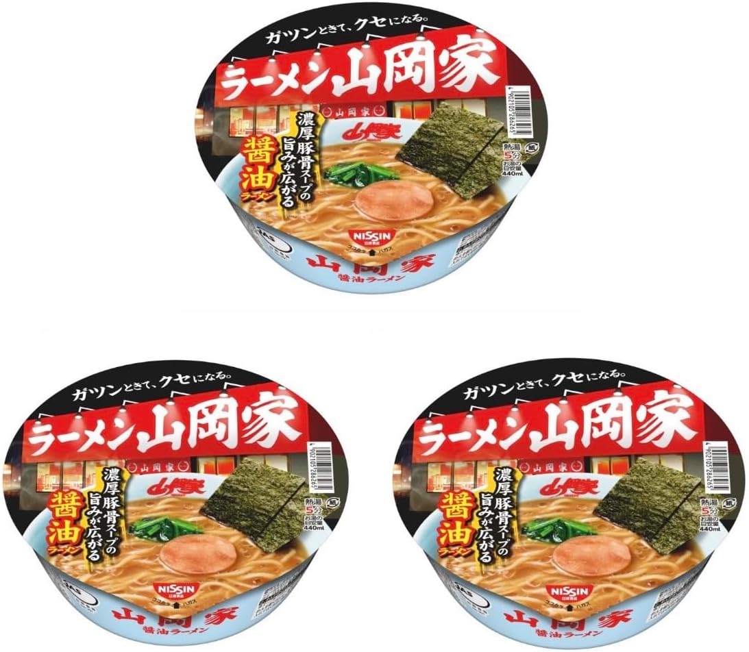 ラーメン 山岡家　日清　醤油　カップラーメン　カップ麺　24個セット　まとめ売り 日清 ラーメン山岡家 醤油ラーメン 117g: 麺類 | 東急ストア