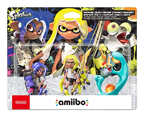 amiibo トリプル書き割り[インキ輪っか【黄色】/オクトリング【青碧】/コジャケ](スプラトゥーンシリーズ) [video game]