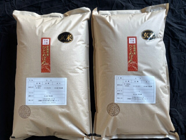 玄米 ひとめぼれ玄米20kg(10kg×2袋)令和6年度 宮城 玄米 ひとめぼれ玄米20kg(10kg×2袋)令和6年度 宮城