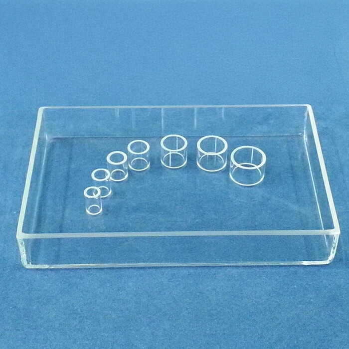 宮原計量器製作所 【miyahara】 100%ガラス製角型シャーレ用クローニングリング(20個入り) 細胞培養/バイオ