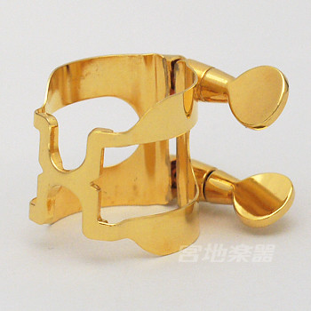 JLV バリトンサックスラバー用リガチャー 金メッキ 楽天市場】☆JLV バリトンサックス用リガチャー 24金メッキ