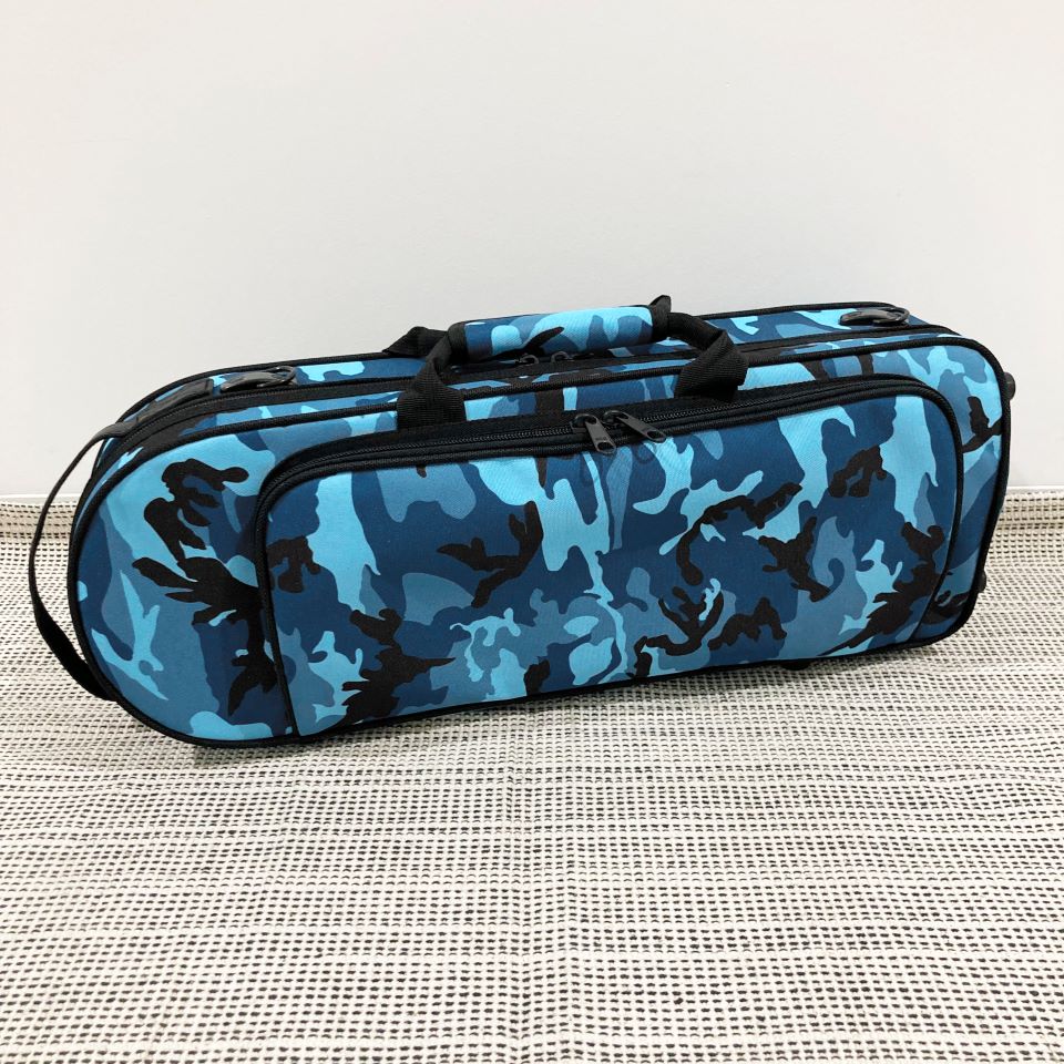 キクタニ トランペット・コルネット・ロータリートランペット用 ケース TR-CAMO BLU KIKUTANI
